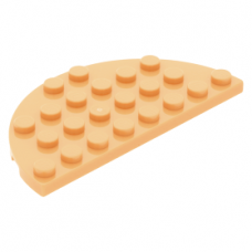 LEGO lapos elem félkör 4x8, testszín (22888)